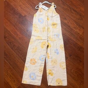 SOLD NWT Zara Floral Jumpsuit size 8
